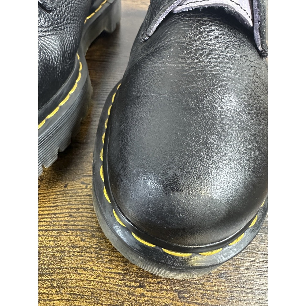 Dr Martens 1460 Zip Heart Black Purple Lace up Combat Boots Goth Punk Grunge 10 - Picture 8 of 16